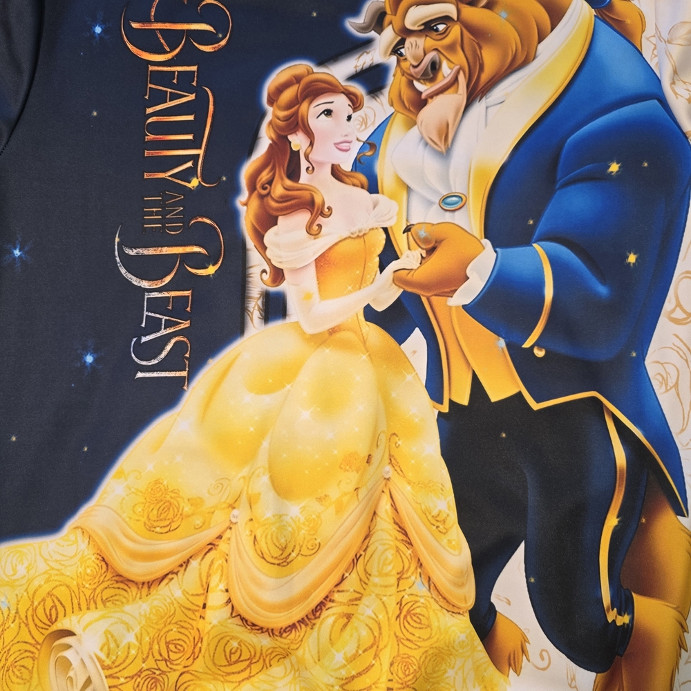 Disney Beauty and the Beast Hoodie and Pants Set - Navy, Yellow, Black - Picture 9 of 11